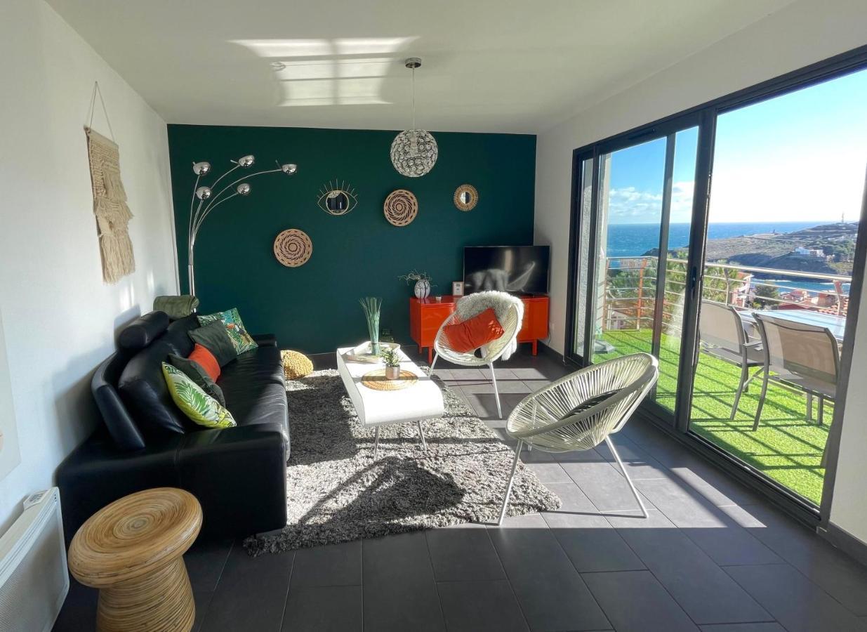 Résidence Costa Vermella, vue mer et montagne au calme Cerbère Extérieur photo
